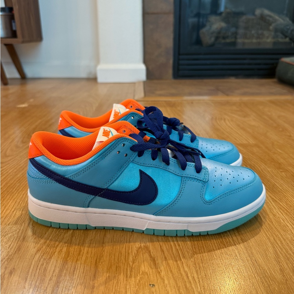 Nike Dunk Low SE Baltic Blue / Total Orange – Size 9